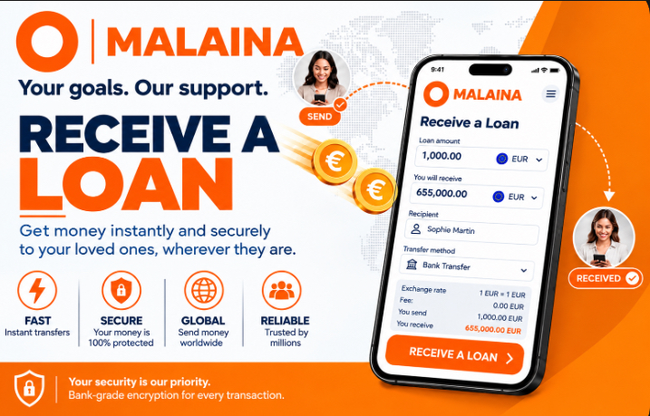 omalaina — Recevez un prêt instantanément et en toute sécurité